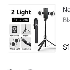 Brand new never opened 6 in 1 Tripod/Selfie stick with all attachments shown